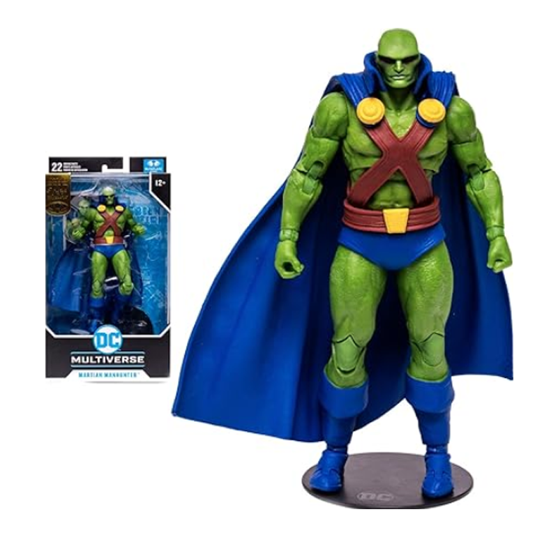 DC Comics TM15253 DC Multiverse 7 Inch Collectible McFarlane Figure-Martian Manhunter Variant (Gold Label), Multicolor