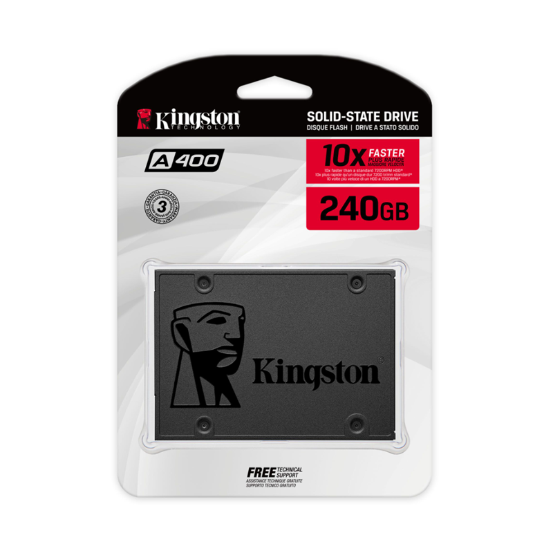 Kingston A400 SSD 240GB 2.5-inch Sata Internal Solid State Drive