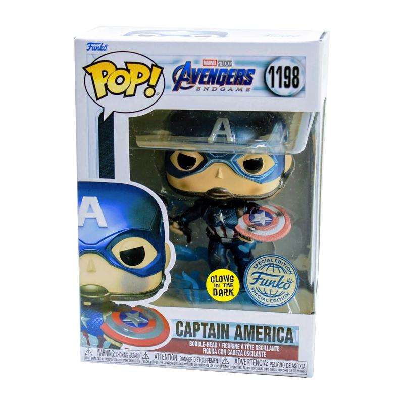 POP! Marvel Avengers Endgame ( 1198 ) Captain America With Hammer (Metallic/G