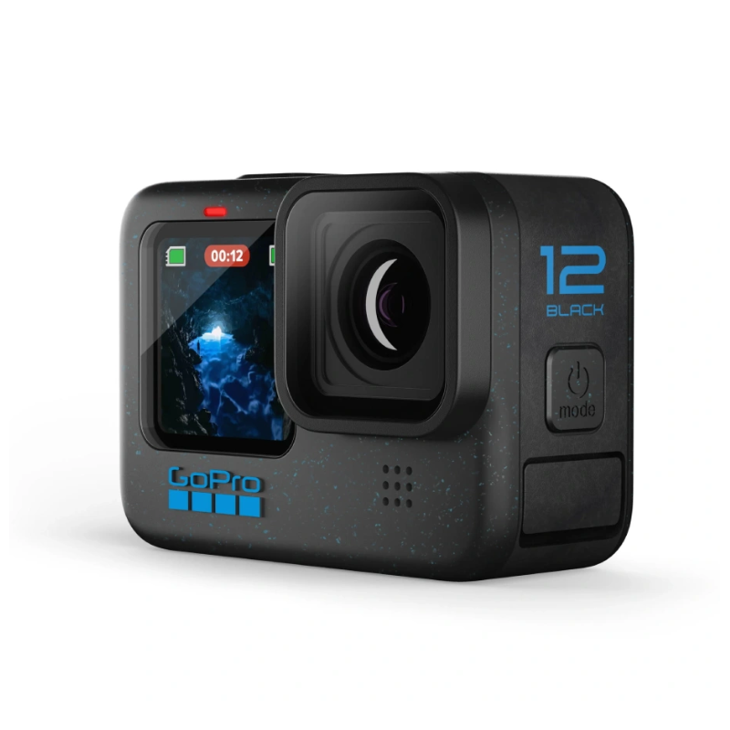 GoPro HERO12 Black - Waterproof Action Camera with 5.3K60 Ultra HD Video, 27MP Photos, HDR, 1/1.9" Image Sensor, Live Streaming, Webcam, Stabilization