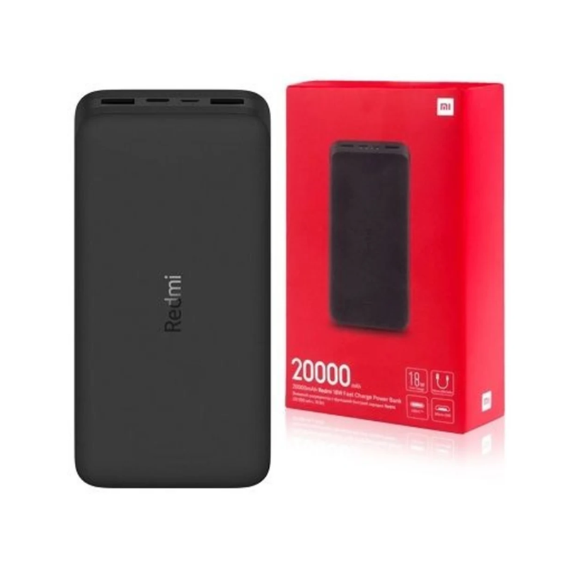 Xiaomi Redmi 18W Fast Charge Power Bank - 20000mAh - Black