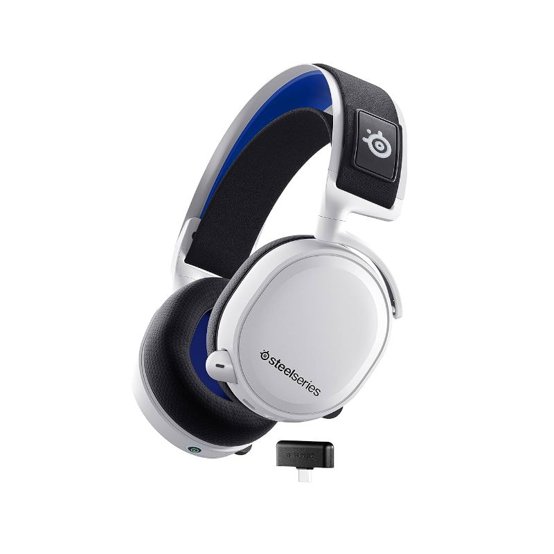 Steelseries Arctis 7P+ Wireless Gaming Headset - Lossless 2.4 Ghz - 30 Hour Battery Life - For Ps5, Ps4, Pc, Mac, Android And Switch - White