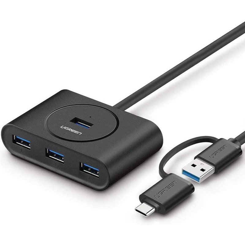 UGREEN USB 3.0 Hub with USB-C Port 1m - Black (40850)