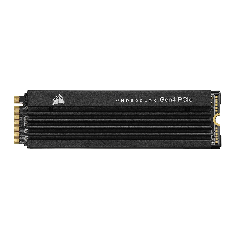 Corsair MP600 PRO LPX 1TB M.2 NVMe PCIe x4 Gen4 SSD, High Speed Interface, Compact Form Factor Black, CSSD-F1000GBMP600PLP