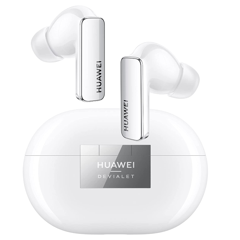 HUAWEI FreeBuds Pro 2, Dual Speaker True sound, Pure Voice, Intelligent ANC 2.0, HWA and Hi Res Audio Wireless Certified, Ceramic White, 55035847, Pro2