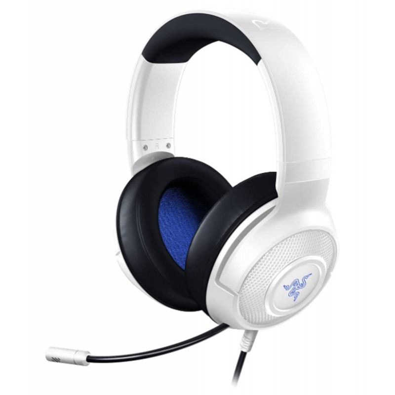 Razer Kraken X For Console: Wired Console Gaming Headset, Clear & Accurate Positional Audio, Ultra Light Ergonomic Build At 250G, Crystal Clear Communication Playstation White, Medium