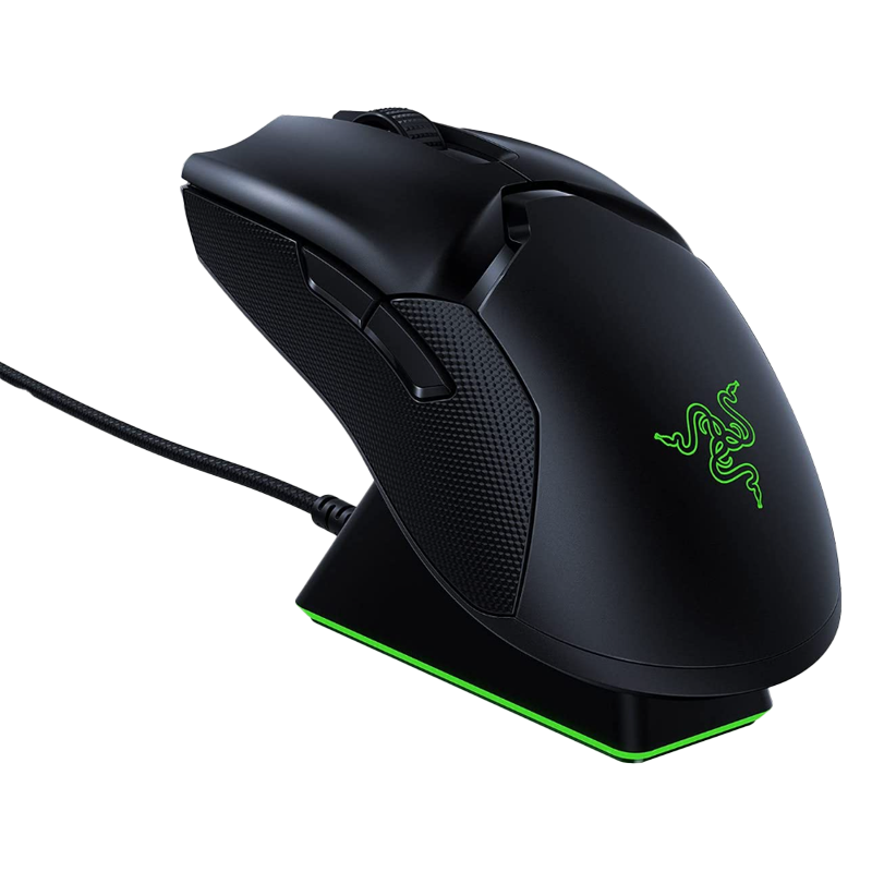 Razer Viper Ultimate Hyperspeed Lightweight Wireless Gaming Mouse & RGB Charging Dock: Fastest Gaming Mouse Switch - 20K DPI Optical Sensor - Chroma Lighting - 8 Programmable Buttons - 70 Hr Battery