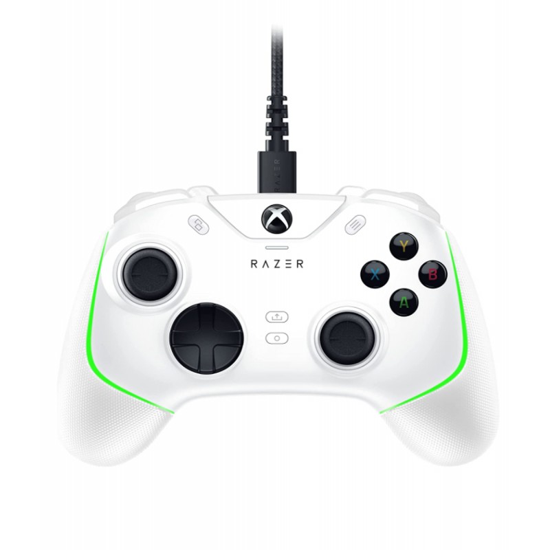 Razer Wolverine V2 Chroma Wired Gaming Pro Controller for Xbox Series X|S, Xbox One, PC, RGB Lighting, Remappable Buttons & Triggers, Mecha-Tactile Buttons & D-Pad, Trigger Stop-Switches - White