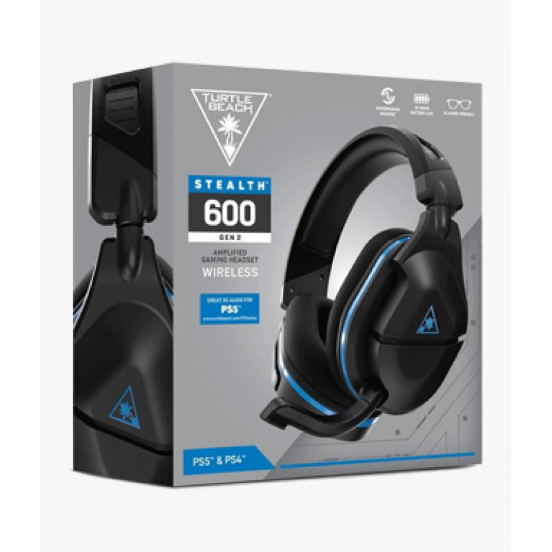 Turtle Beach Stealth 600 Gen 2 Wireless Gaming Headset for PlayStation 5 and PlayStation 4, Black