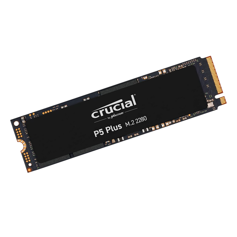 Crucial P5 Plus CT1000P5PSSD8 1TB Solid State Laufwerk (PCIe 4.0, 3D NAND, NVMe, M.2), bis zu 6600MB/s Schwarz