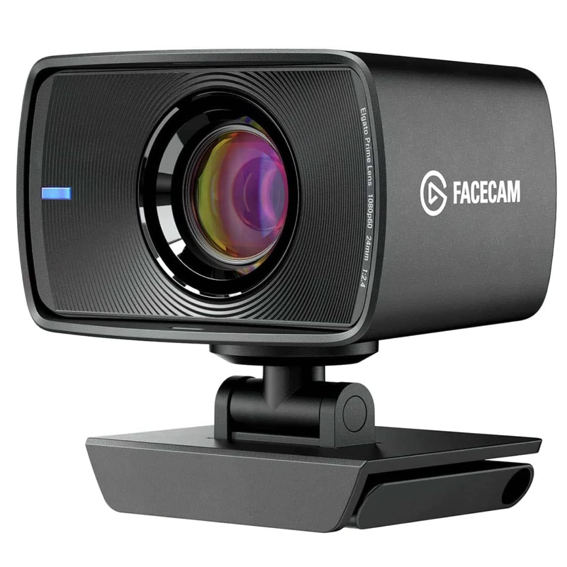 Elgato Facecam - True 1080p60 Full HD webcam, fixed-focus glass lens, optimised for indoor lighting, onboard memory, detachable USB-C