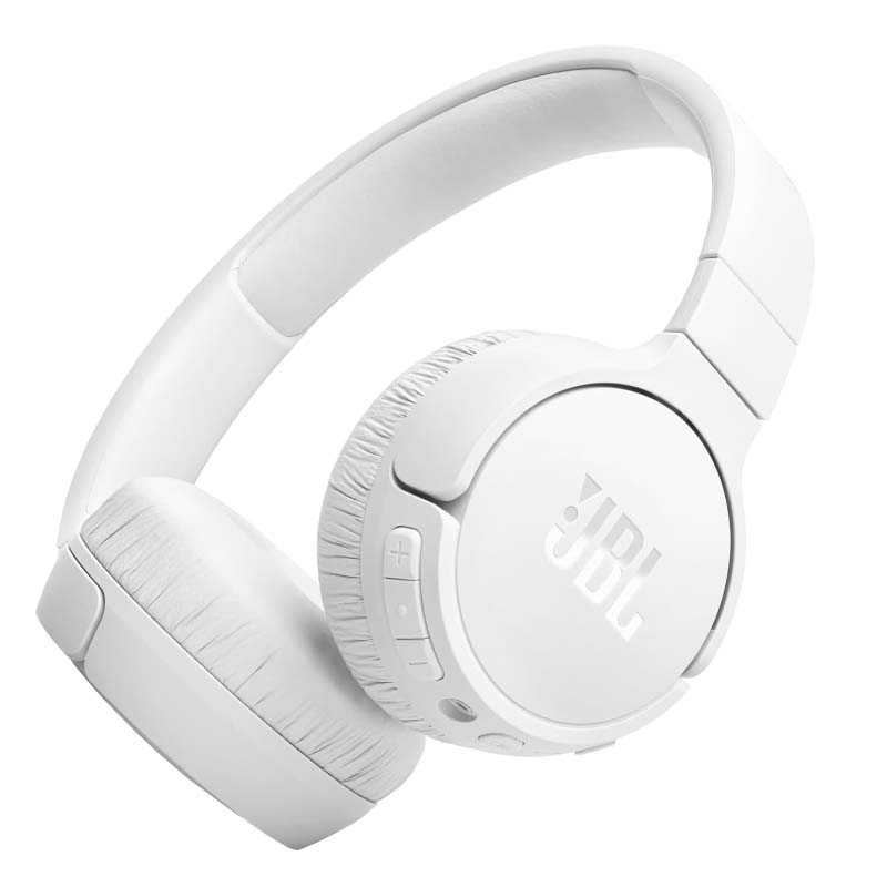 JBL Tune 670NC Adaptive Noise Cancelling Wireless On-Ear Headphones, Pure Bass, Smart Ambient, Bluetooth 5.3 + LE Audio, Hands-Free Call, 70H Battery, Multi-Point Connection - White, JBLT670NCWHT