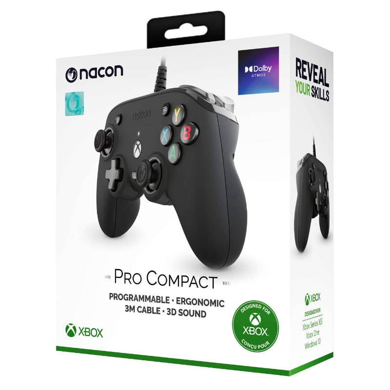 NACON Official Pro Compact Controller Black