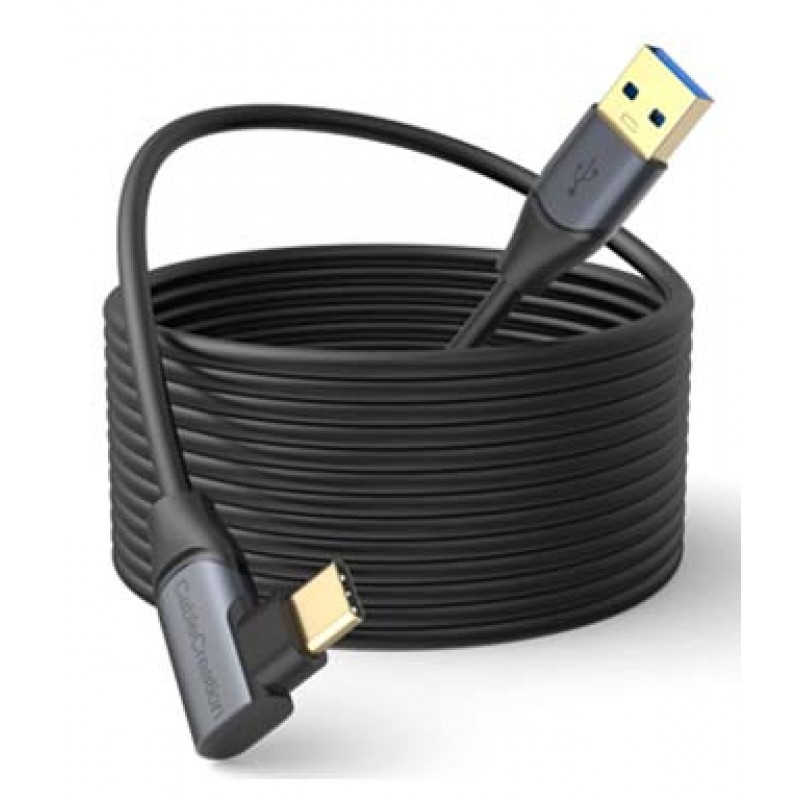 Oculus Quest Link 2 Cable 16 FT, CableCreation USB 3.1 USB C Cable 5 Gbps, Quest Link Cable VR, Compatible with Quest 2 Virtual Reality Headsets, Gaming PC, 5 Meters