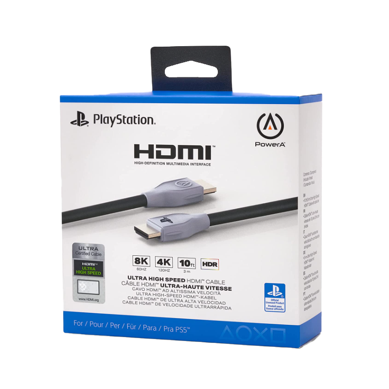 PowerA Ultra High Speed HDMI Cable for PlayStation 5, cable, HDMI 2.1, PS5, officially licensed