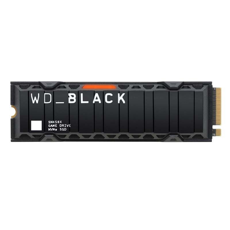 Western Digital WD_BLACK 2TB SN850X NVMe Internal Gaming SSD Solid State Drive with Heatsink - Works with Playstation 5, Gen4 PCIe, M.2 2280, Up to 7,300 MB/s - WDS200T2XHE