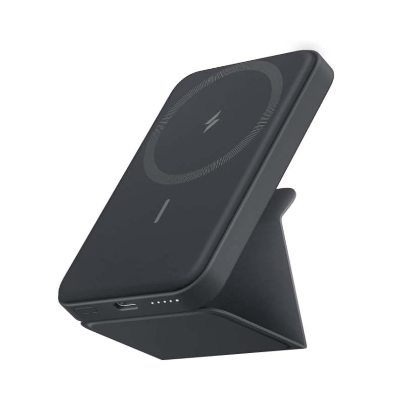 Anker 622 Magnetic Battery (MagGo), 5000mAh Foldable Magnetic Wireless Portable Charger and USB-C iPhone 14 Pro Max/14/13 Series (Interstellar Gray)