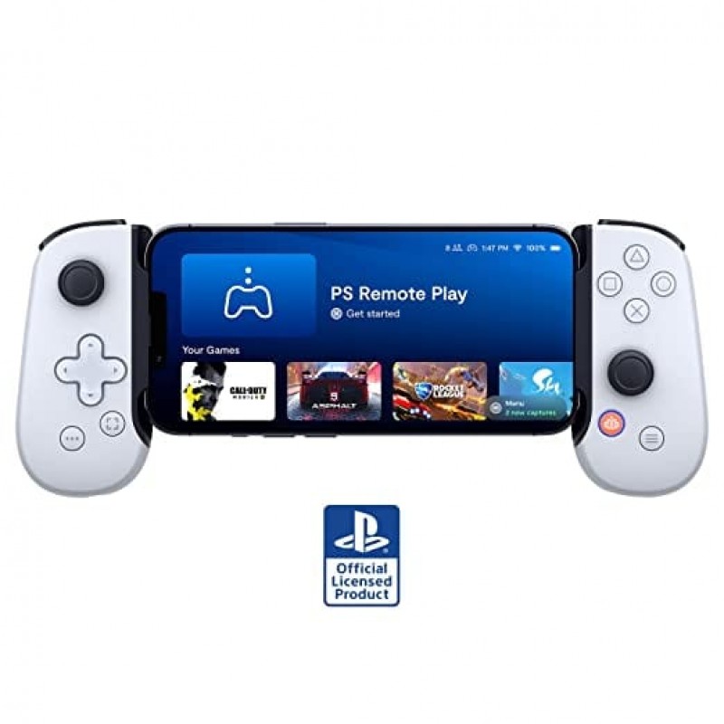 Backbone One Mobile Gaming Controller for iPhone [PlayStation Edition] - Enhance Your Gaming Experience on iPhone - Play PlayStation, Play XBOX, Steam, Fortnite, Call of Duty: Mobile & More